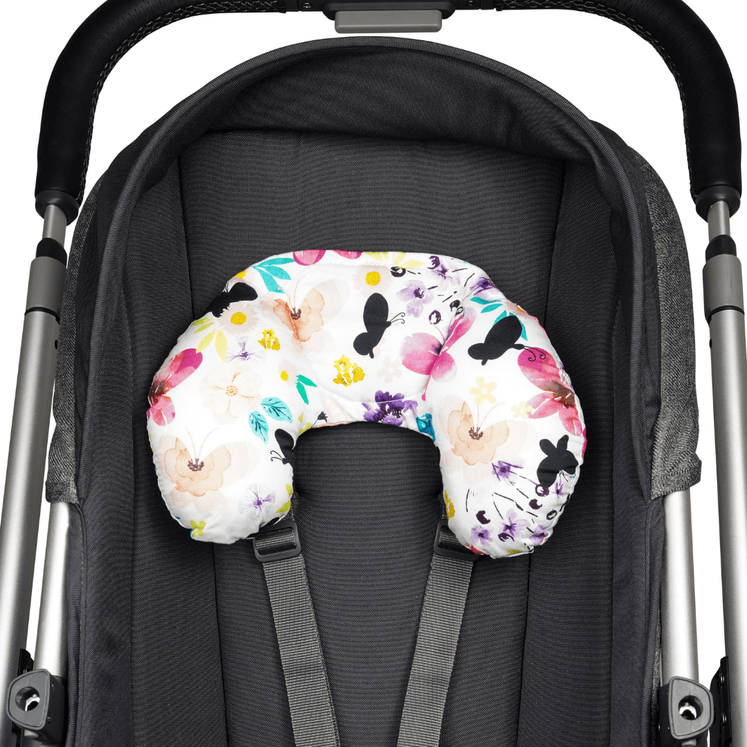 4 Piece Pram Accessories Set Floral Butterfly